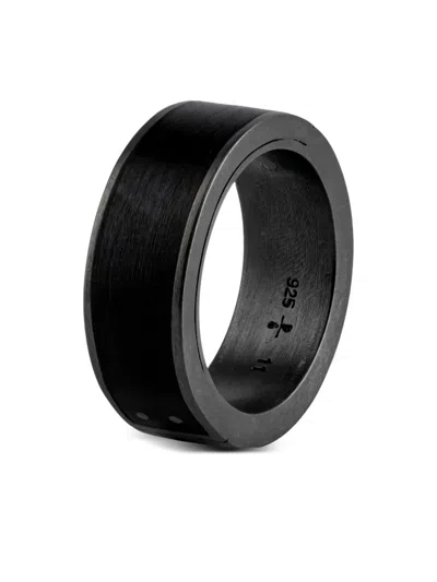 Parts Of Four Sterling Silver Sistema Ring In Black