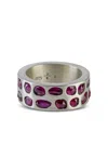 Parts Of Four Sterling Silver Sistema Ruby Ring In Metallic