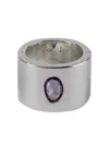 Parts Of Four Sterling Silver Sistema Sapphire Ring In Metallic