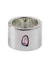 Parts Of Four Sterling Silver Sistema Sapphire Ring In Metallic