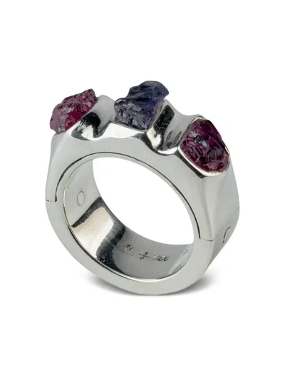 Parts Of Four Sistema Sterlingsilberring Mit Saphir In Brown