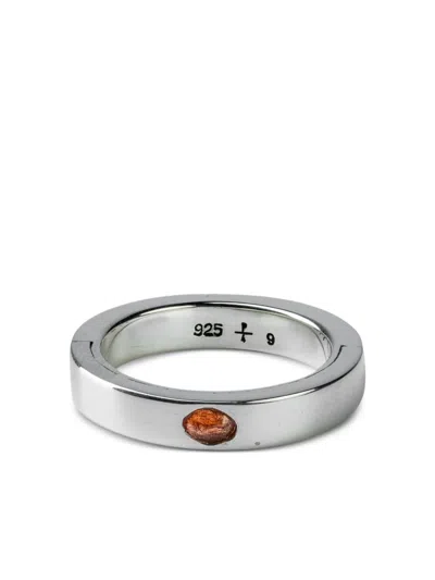 Parts Of Four Sistema Sterlingsilberring Mit Saphir In Metallic