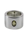 Parts Of Four Sterling Silver Sistema Sapphire Slab Ring In Metallic