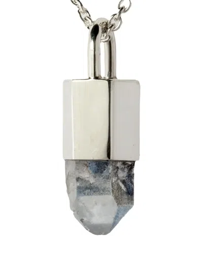 Parts Of Four Sterling Silver Talisman Dumortierite Necklace In Metallic
