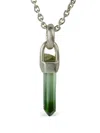 Parts Of Four Sterling Silver Talisman Elbaite Necklace In Silver