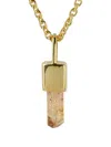 Parts Of Four Sterling Silver Talisman Imperial Topaz Necklace In Gold