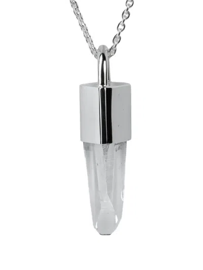 Parts Of Four Sterling Silver Talisman Lemurian Quartz Necklace