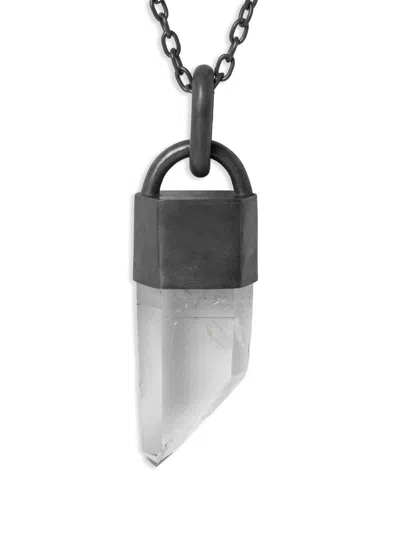 Parts Of Four Sterling Silver Talisman Quartz Necklace