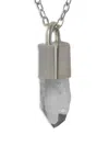 Parts Of Four Sterling Silver Talisman Quartz Necklace In Metallic