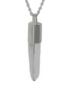 Parts Of Four Sterling Silver Talisman Quartz Necklace In Metallic