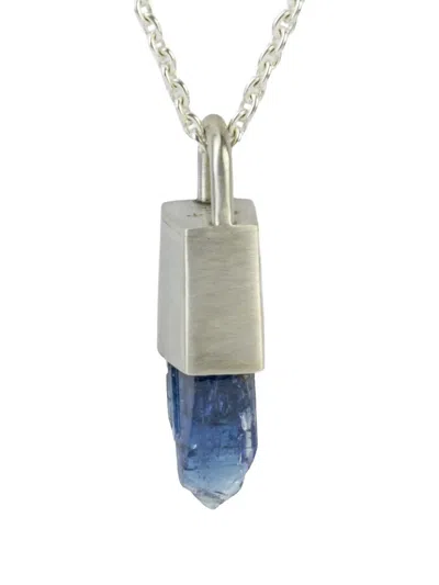 Parts Of Four Sterling Silver Talisman Tanzanite Necklace In Brown