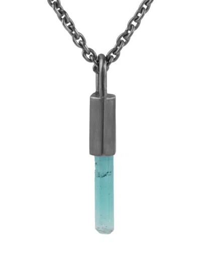 Parts Of Four Sterling Silver Talisman Tourmaline Necklace In Brown