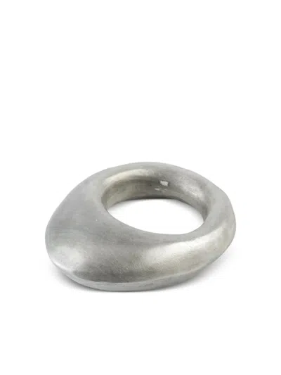 Parts Of Four Sterling Silver Tall Mountain Ring In Metallic
