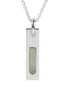 Parts Of Four Sterling Silver Zultanite Rectangular-pendant Necklace In Metallic