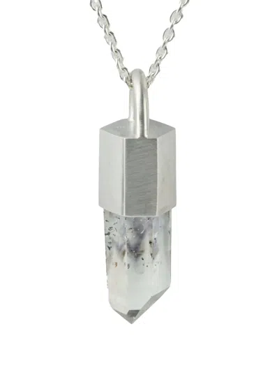 Parts Of Four Talisman Amethyst Necklace In Silver