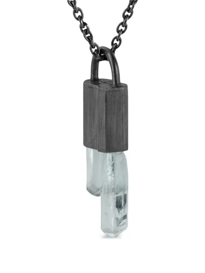 Parts Of Four Talisman Halskette Mit Aquamarin In Gray