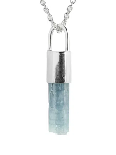 Parts Of Four Talisman Aquamarine Necklace In Silver