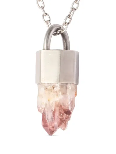Parts Of Four Talisman Pendant Necklace In Silver