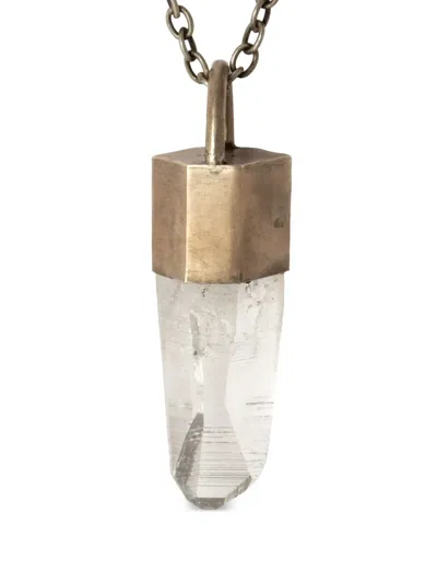 Parts Of Four Talisman Pendant Necklace In Silver