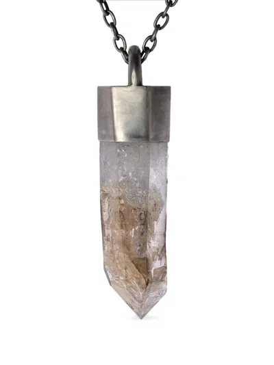 Parts Of Four Talisman Pendant Necklace In Silver