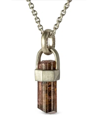 Parts Of Four Talisman Pendant Necklace In Silver