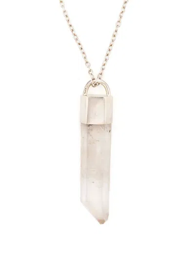 Parts Of Four Talisman Quartz Pendant Necklace In Rosa