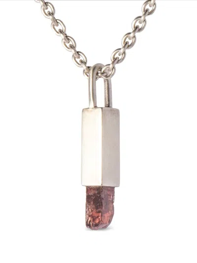 Parts Of Four Talisman Specimen Necklace In Silver