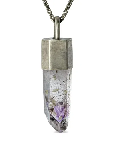 Parts Of Four Talisman Specimen Pendant Necklace In 银色