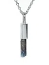 Parts Of Four Talisman Tanzanite Pendant Necklace In Silver