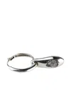 Parts Of Four Teardrop-charm Hoop Earrings In Metallic