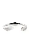 Parts Of Four Thick Sterling Silver Choker In Silver