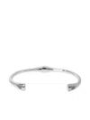 Parts Of Four Thin Choker In Silver