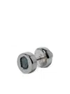 Parts Of Four Tiny Stud Earrings In Silver