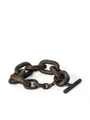 Parts Of Four Toggle Chain Bracelet In Schwarz