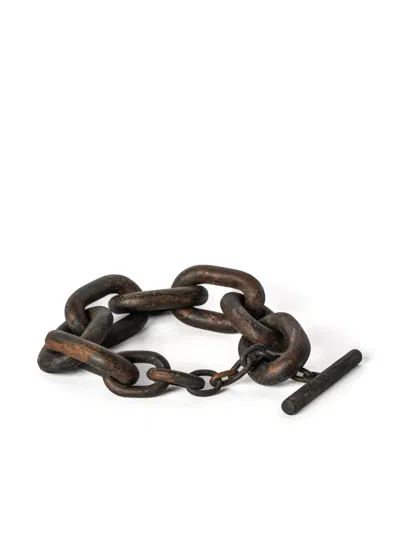 Parts Of Four Toggle Chain Bracelet In Schwarz