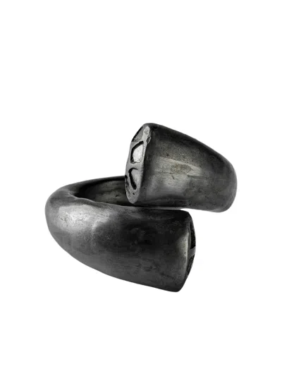 Parts Of Four Twisted Druid Diamond Ring In Black