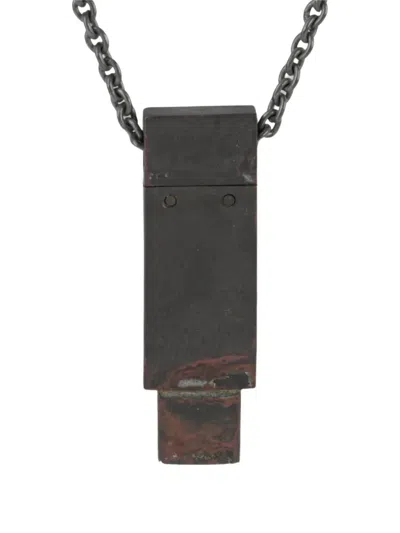Parts Of Four Usb Chain Necklace In Black
