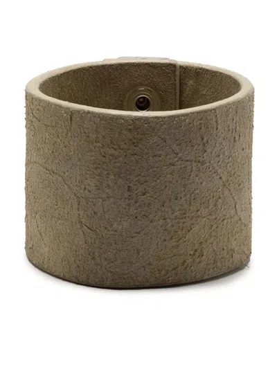 Parts Of Four Wide Leather Bracelet In 中性色