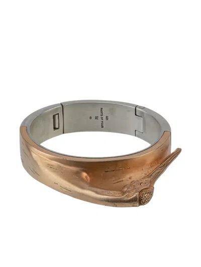 Parts Of Four X Dualflow Sistema Bracelet In Gold