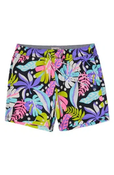 Party Pants Bermuda Swim Trunks In Black