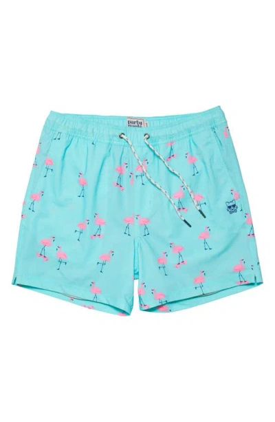 Party Pants Cruisers Compression Swim Shorts In Light Blue