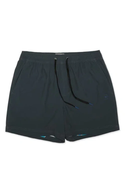 Party Pants Solid Game Changer 5-inch Swim Trunks In Black