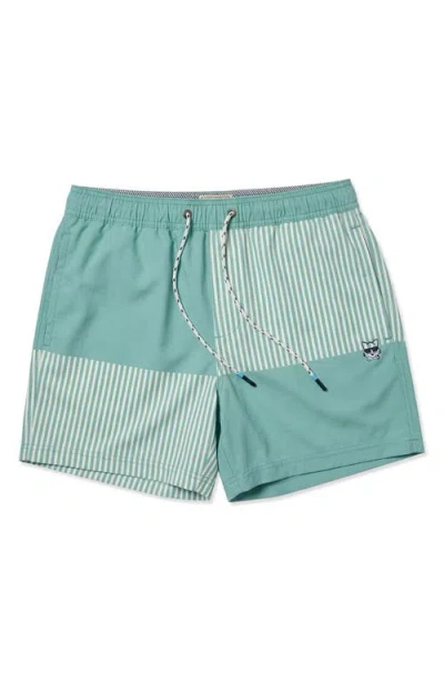 Party Pants Tristan Party Starter 5-inch Swim Trunks In Green