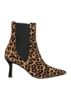 Paru Milano Woman Ankle Boots Camel Size 6 Leather In Sand
