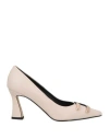 Paru Milano Woman Pumps Light Pink Size 8 Leather In Pink