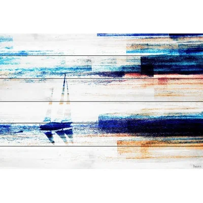 Parvez Taj 'aegean Sea' By  - Print In Wood