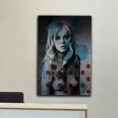 Parvez Taj American Beauty By  - Unframed Photograph Print On Metal In Gray,blue,red;blue;gray;red