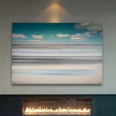 Parvez Taj 'cloudy Day' By  - Wrapped Canvas Print In Blue;gray