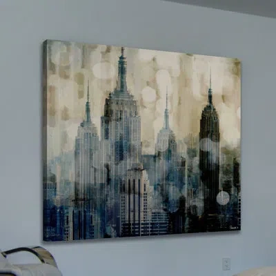Parvez Taj Empire - Wrapped Canvas Photographic In Blue;gray;beige