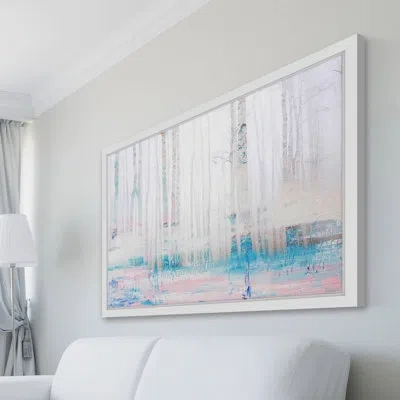 Parvez Taj Enlightened - Picture Frame Painting Print In Blue;gray